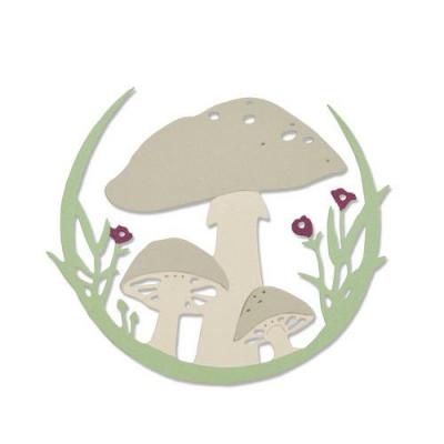 Sizzix Thinlits Stanzschablonen - Mushroom Wreath